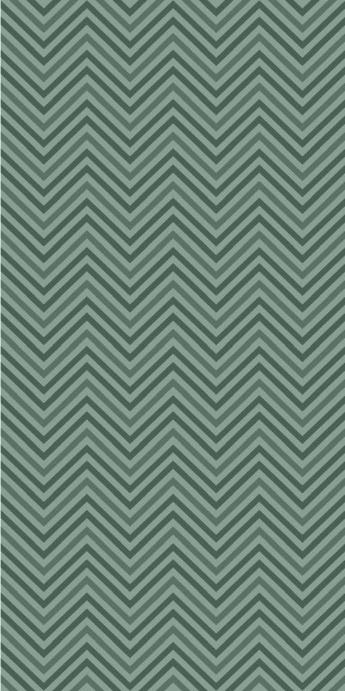 Scandinavian vinyl rug in green herringbone pattern - TenStickers