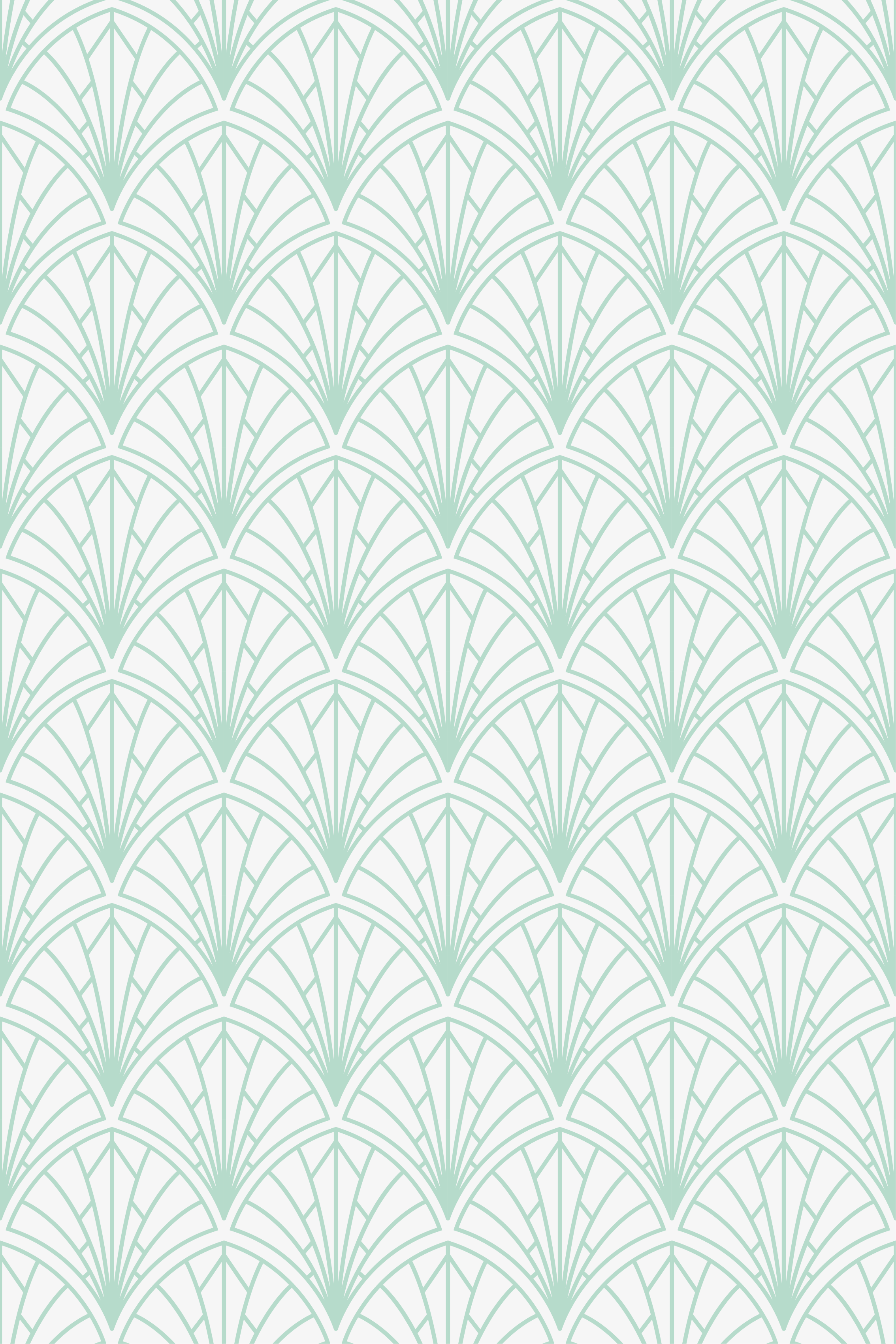 Scandinavian vinyl rug light aquamarine leaves white - TenStickers