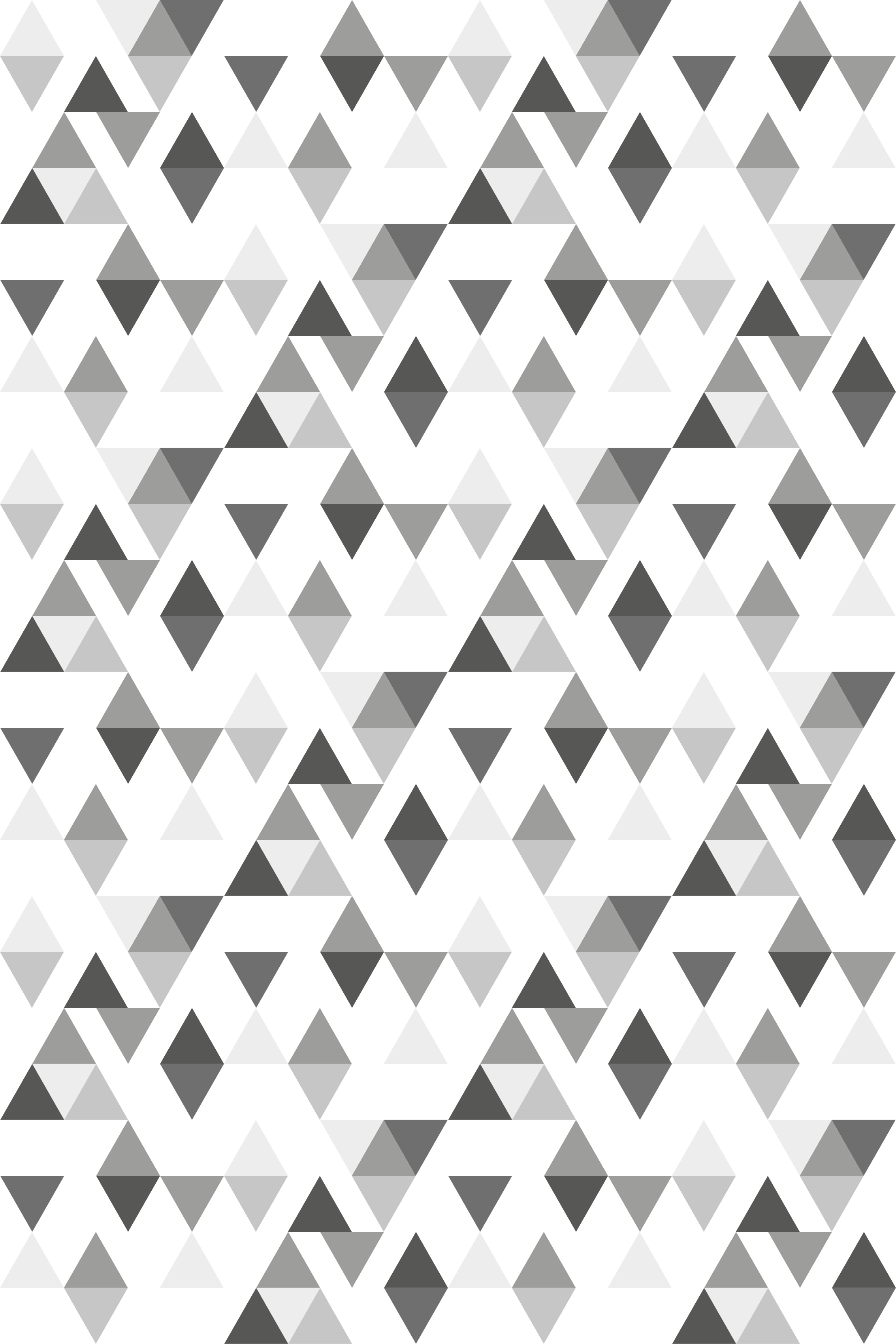 Scandinavian vinyl rug in light grey and white triangles - TenStickers