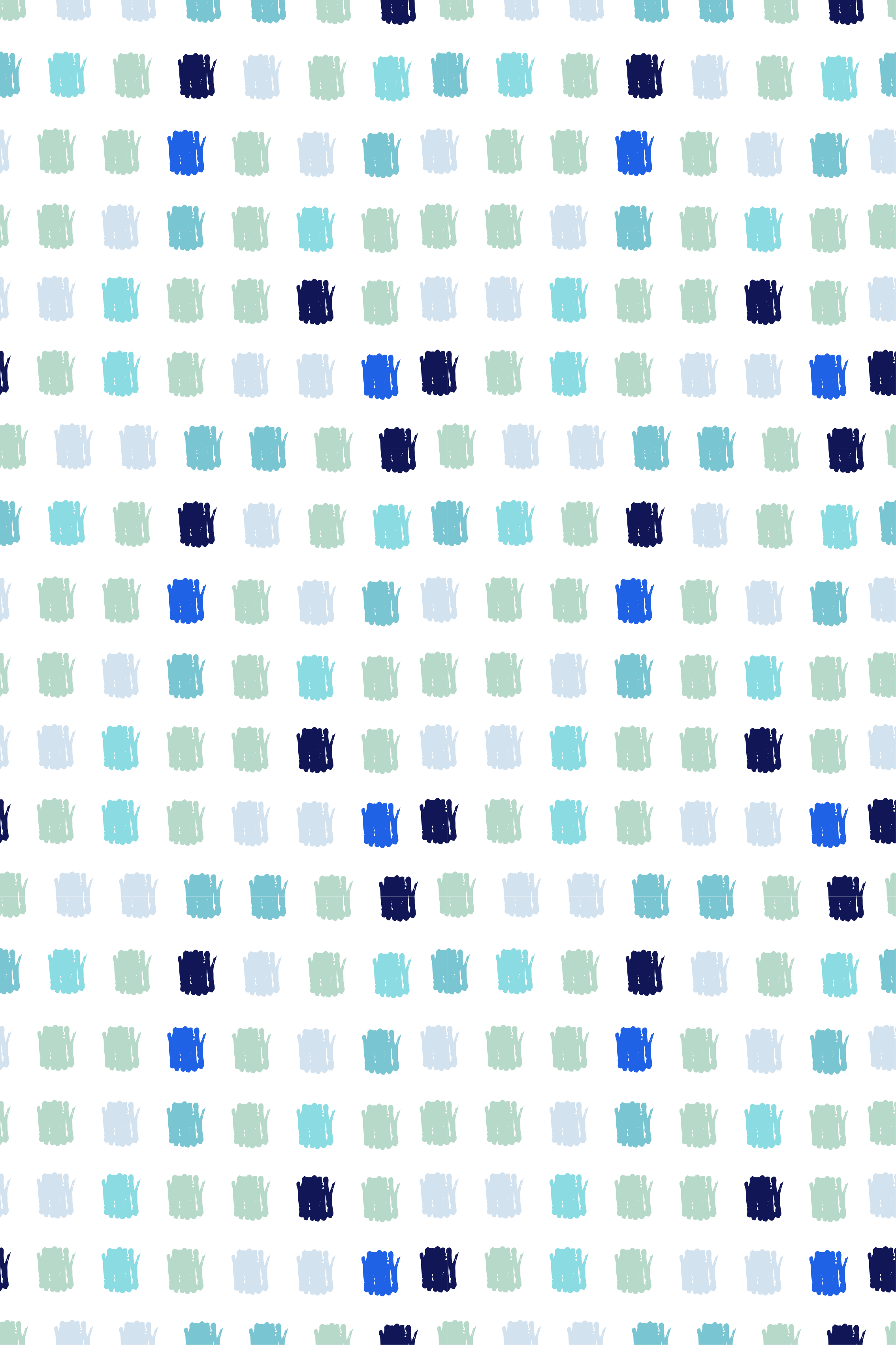Scandinavian vinyl rug in varying shades of blue - TenStickers