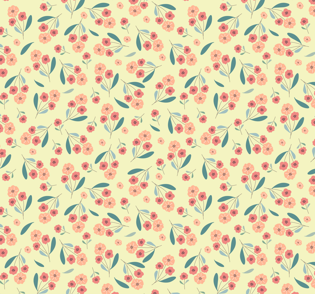 Nature vinyl rug with rose design - TenStickers