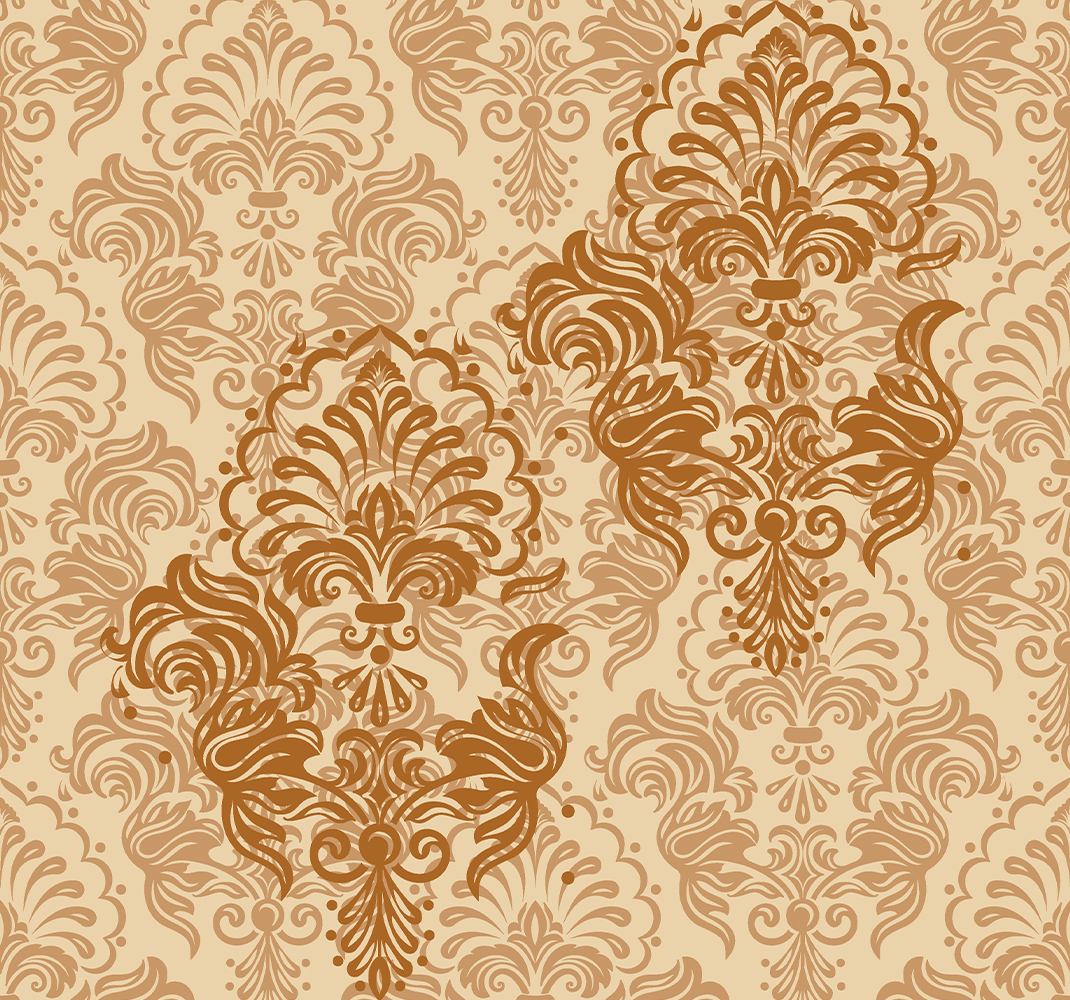 Vintage vinyl rug with an old warm faded pattern - TenStickers