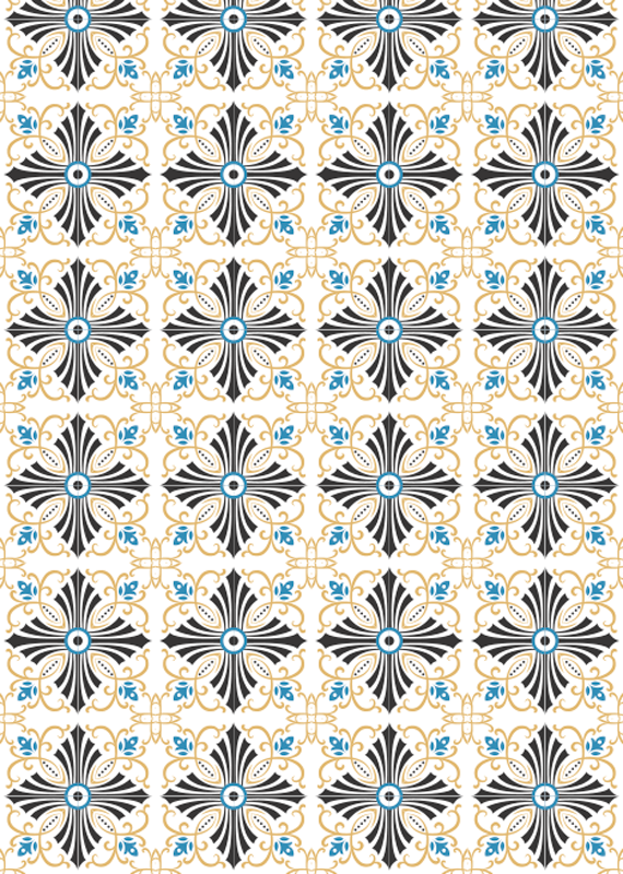 Vintage vinyl rug with classic spiral design - TenStickers