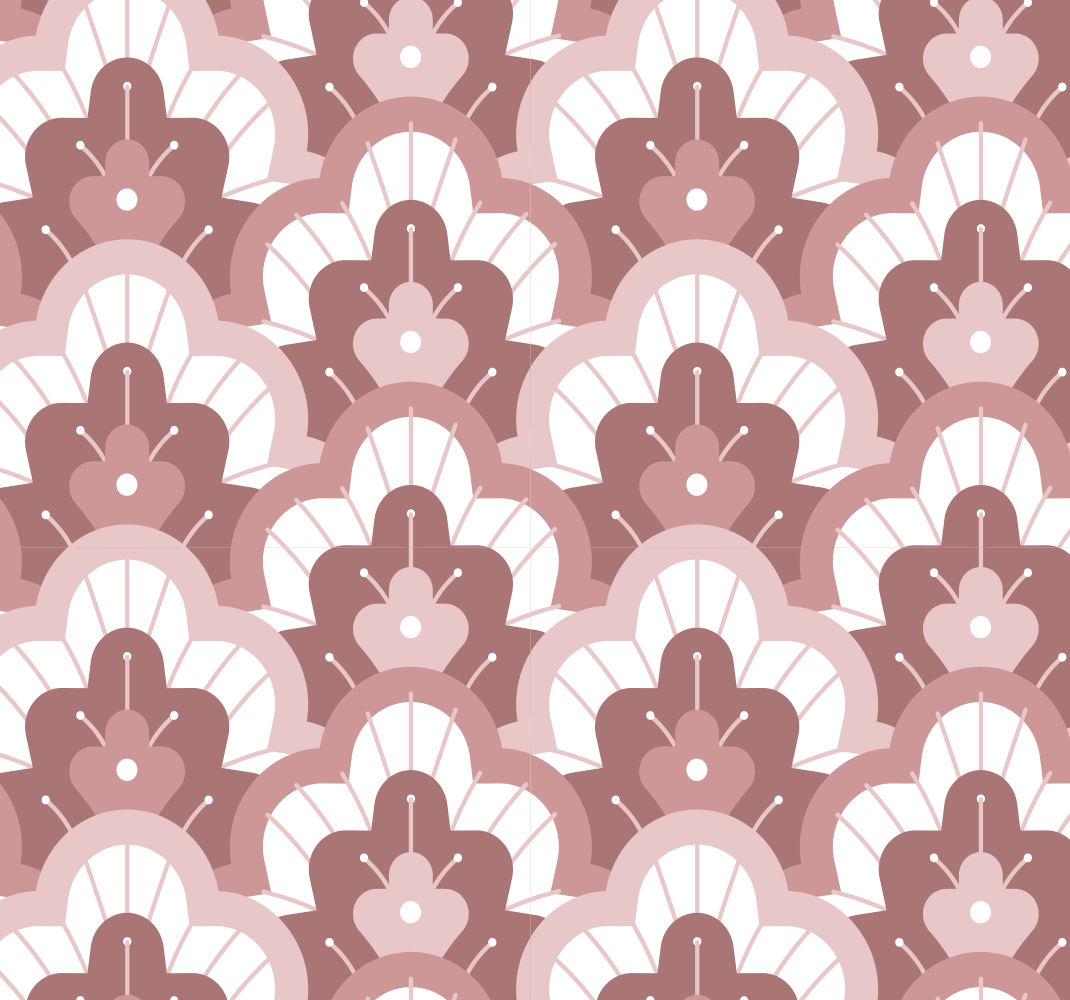 Vintage vinyl rug vintage pink wallpaper - TenStickers