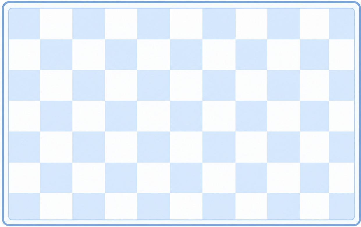 Blue vinyl rug summer checkered pattern - TenStickers