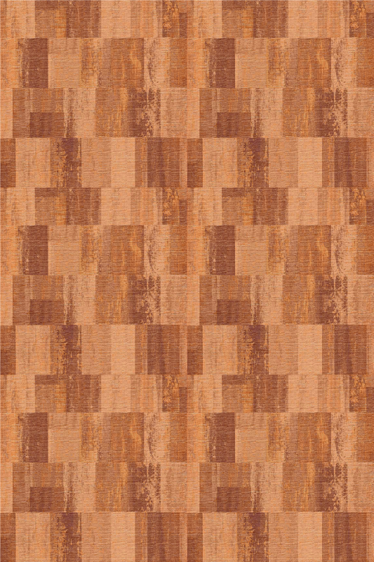 Textured vinyl rug with terracotta squares design - TenStickers