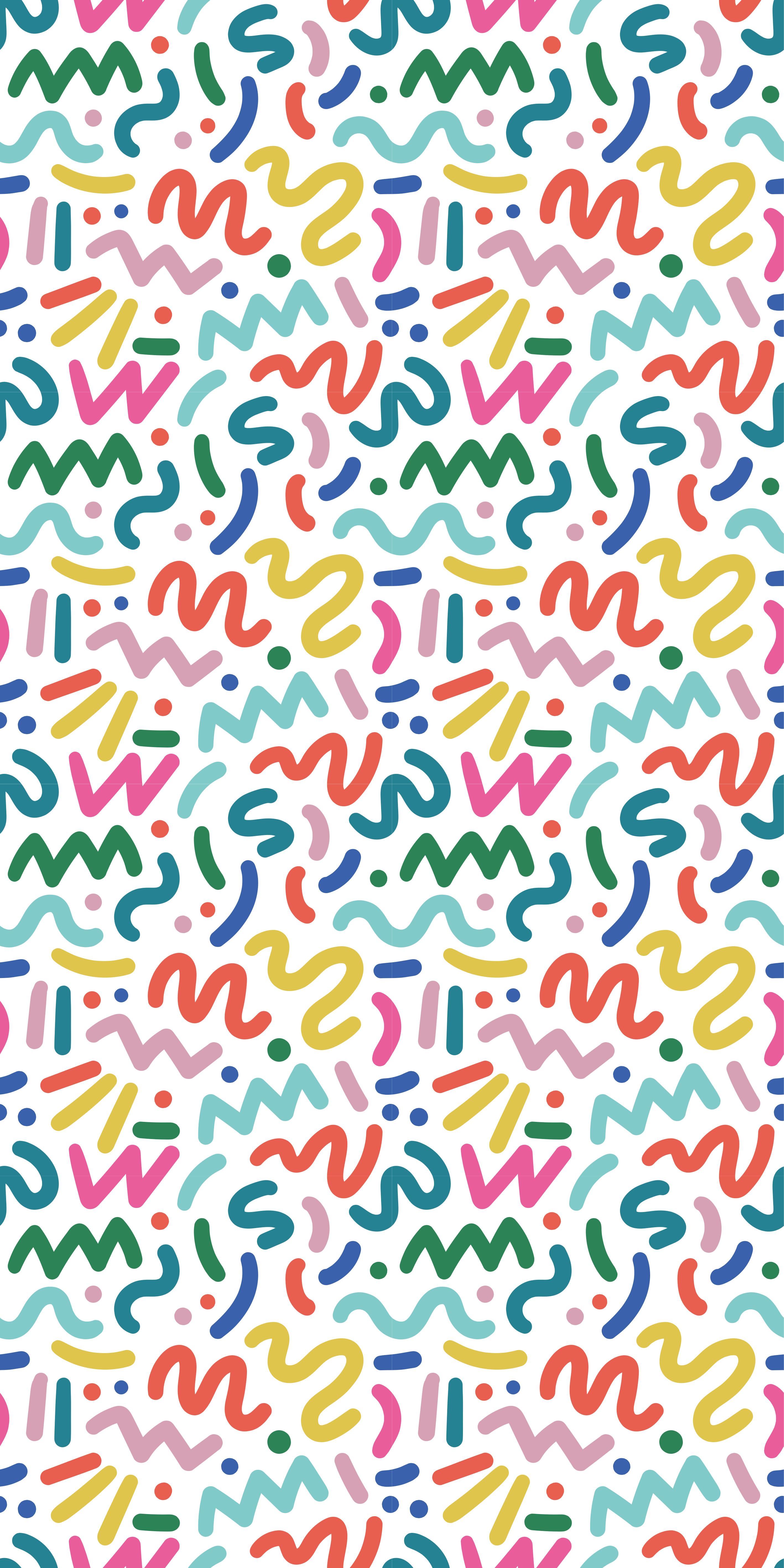 Textured vinyl rug with colorful abstract shapes - TenStickers