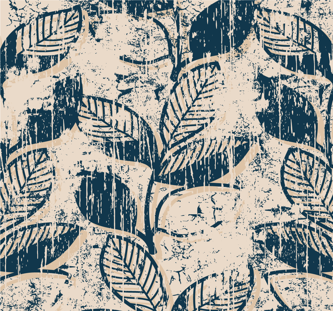 Vintage vinyl rug with grunge retro design - TenStickers