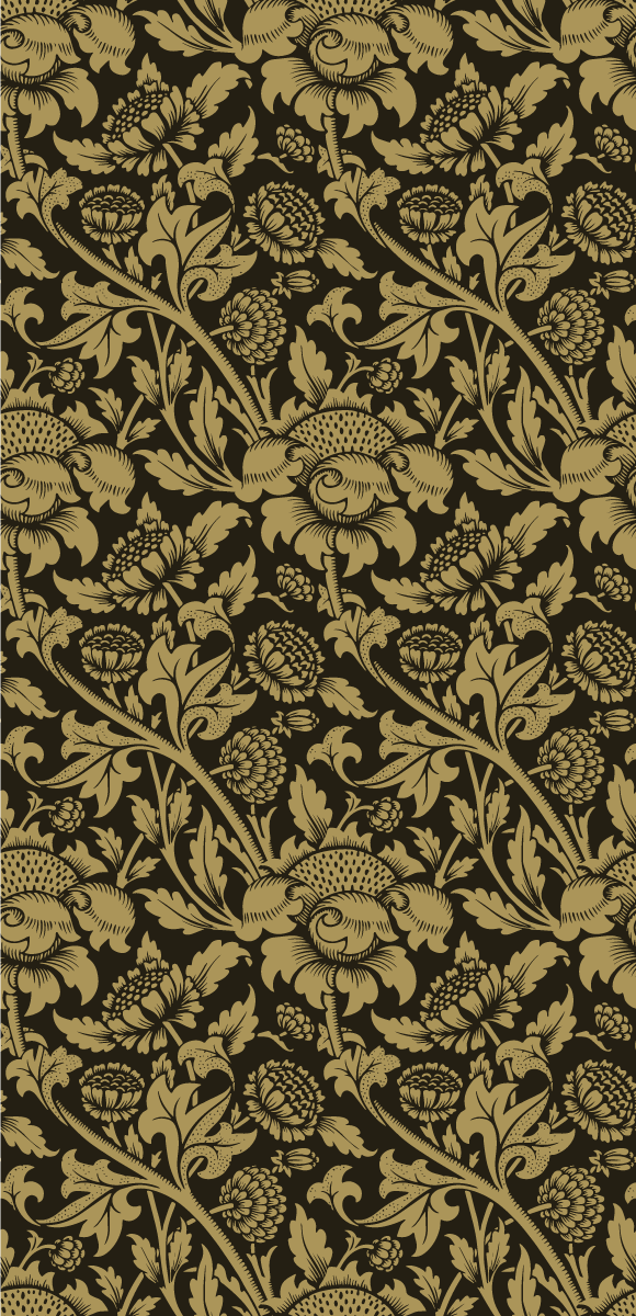 Vintage vinyl rug with classic french floral design - TenStickers