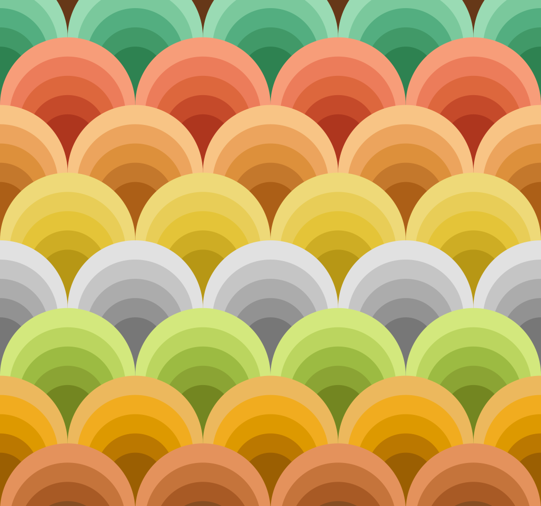 Vintage vinyl rug in orange circles - TenStickers