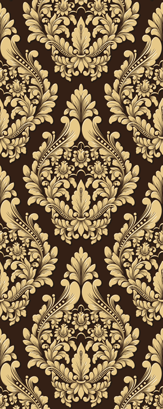 Vintage vinyl rug in classic victorian style - TenStickers