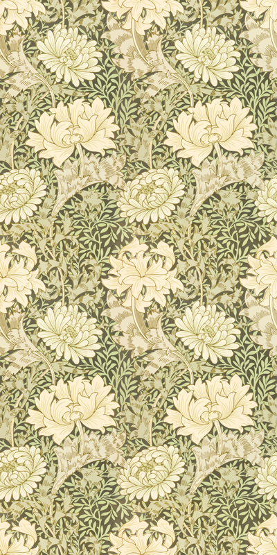 Vintage vinyl rug with modern style chrysanthemum - TenStickers