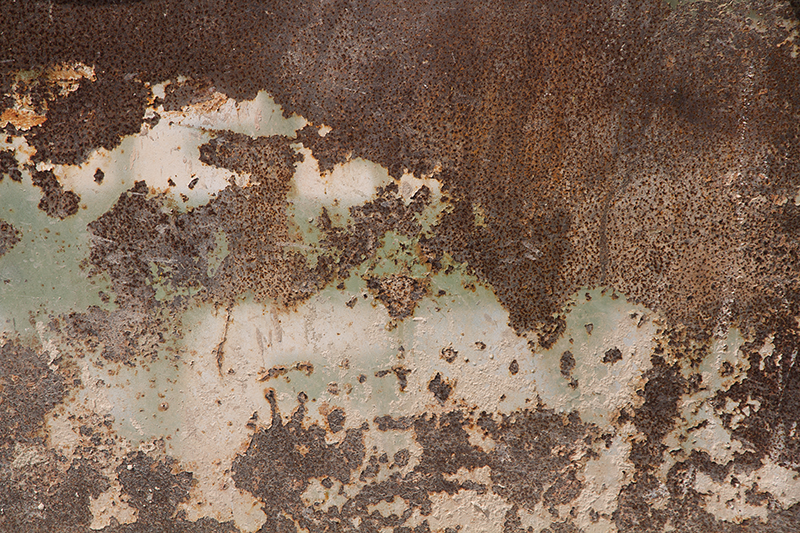 Textured vinyl rug rusty old metal wall design - TenStickers