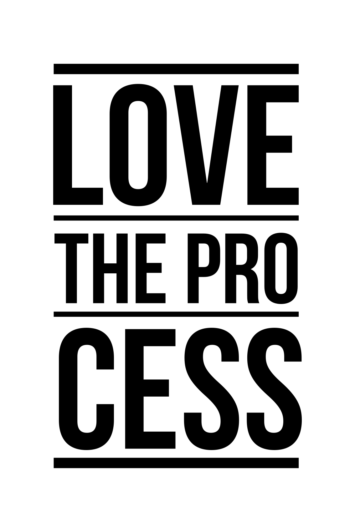 Love the process custom rug - TenStickers