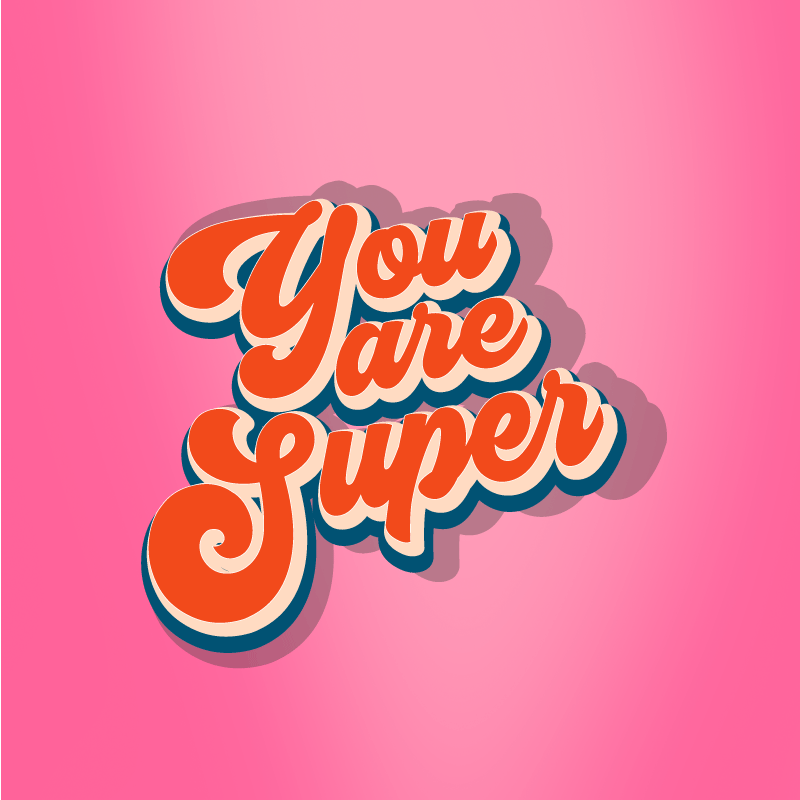 Custom rug you are super design - TenStickers