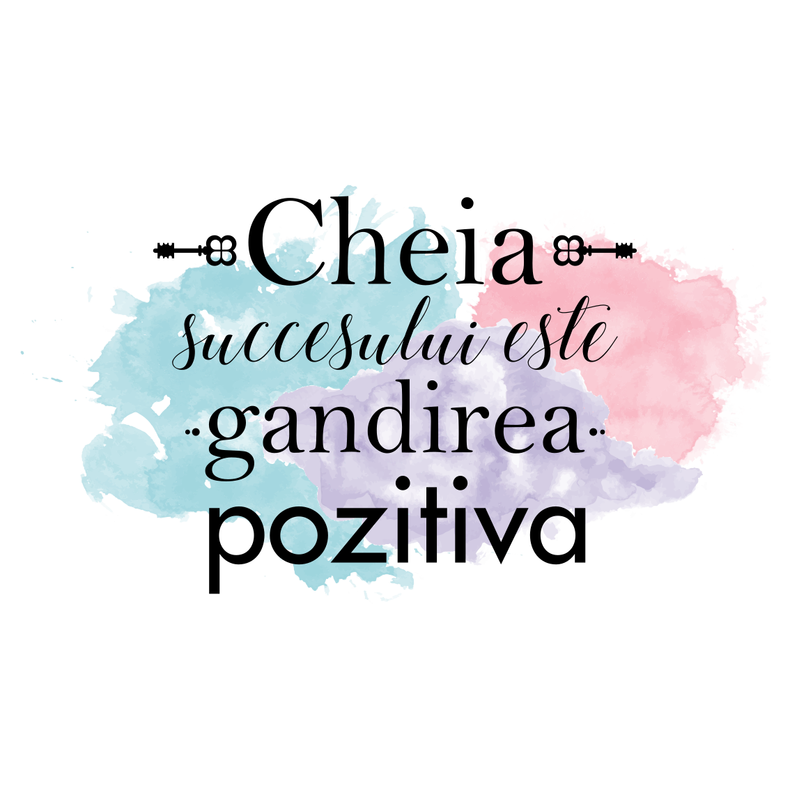 Custom rug positive thinking is the key to success - TenStickers