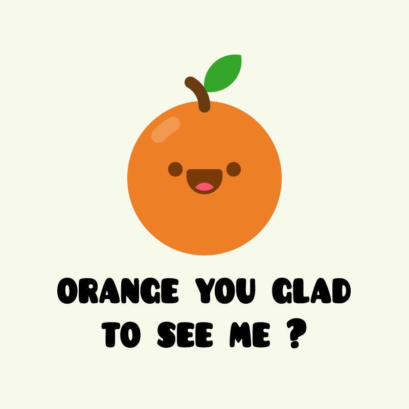 Custom rug with a funny quote about oranges - TenStickers