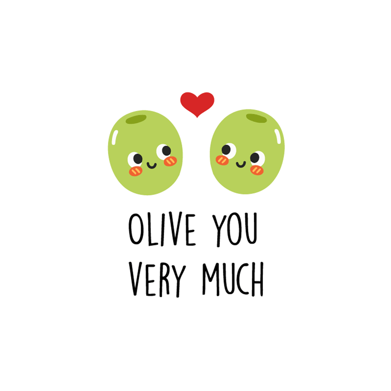 Custom rug with a humorous olive quote - TenStickers