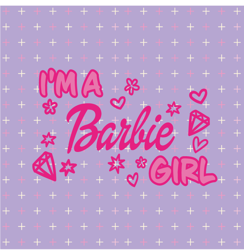 Custom rug i'm a barbie girl in a custom rug - TenStickers