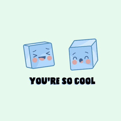 Custom rug you're so cool ice cubes - TenStickers