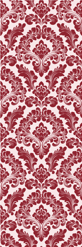 Textured vinyl rug with block-printed design - TenStickers