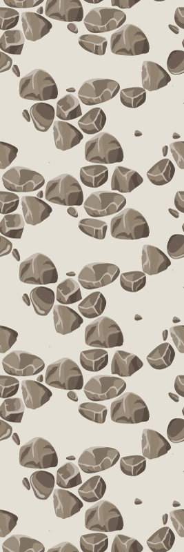 Textured vinyl rug in weathered modern stones - TenStickers