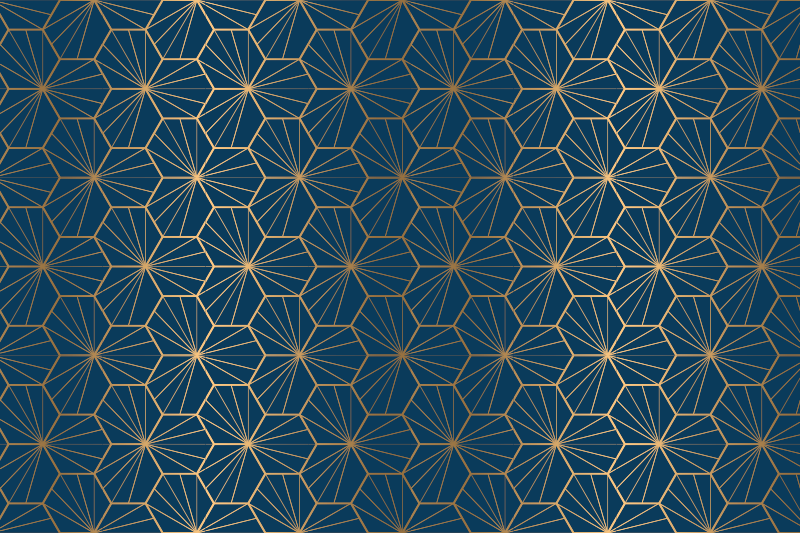 Elegant geometric pattern geometric vinyl rug - TenStickers