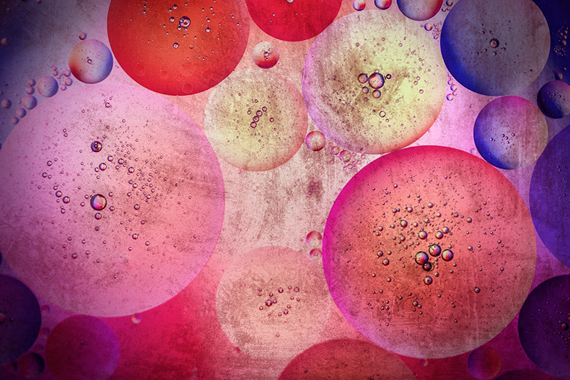 Geometric vinyl rug with modern circular shapes - TenStickers