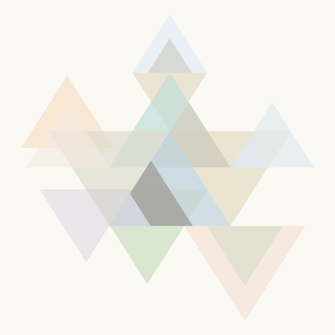 Geometric vinyl rug colorful triangle art - TenStickers