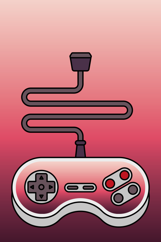 Kids remote console game vinyl rug - TenStickers