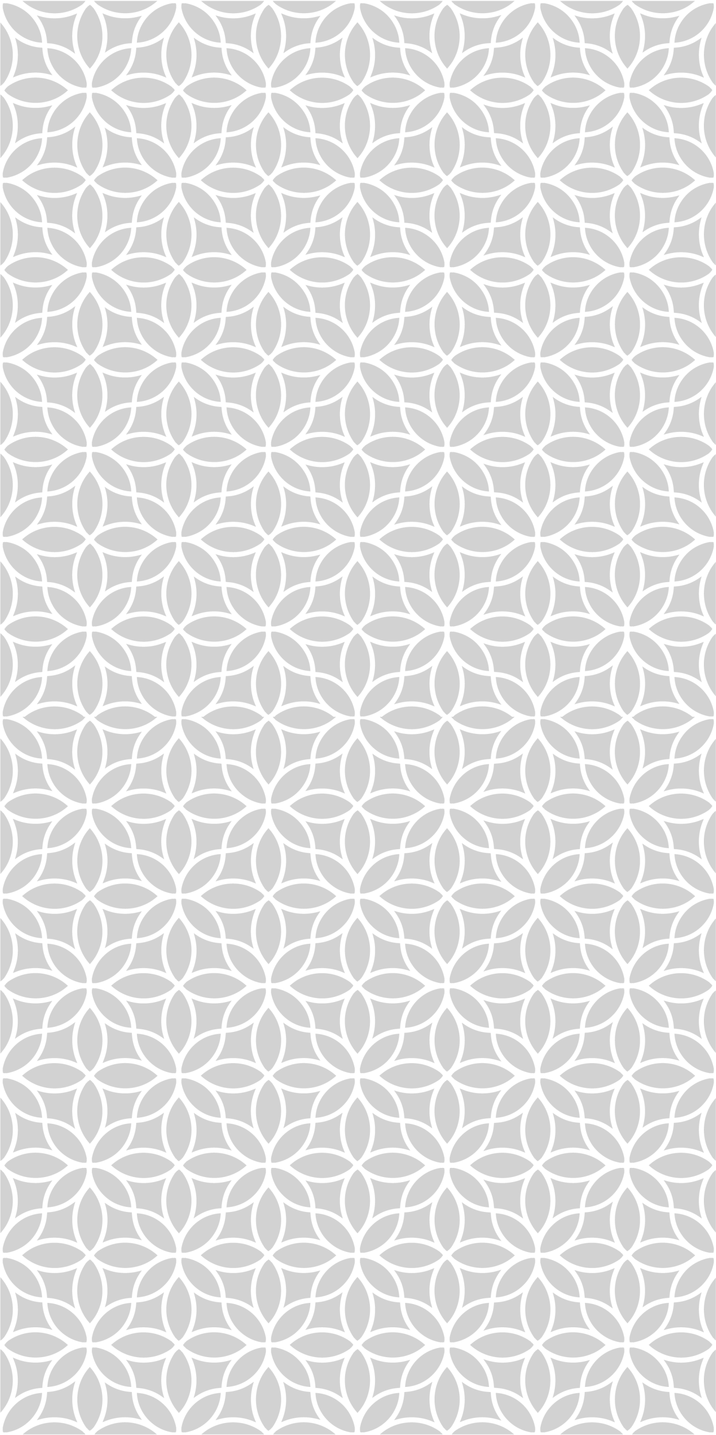 Living room vinyl rug in gray and white modern pattern - TenStickers