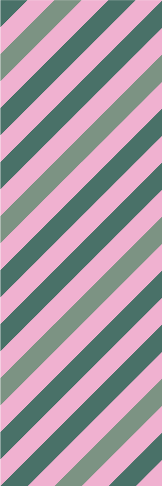 Living room vinyl rug in pastel pink and green - TenStickers