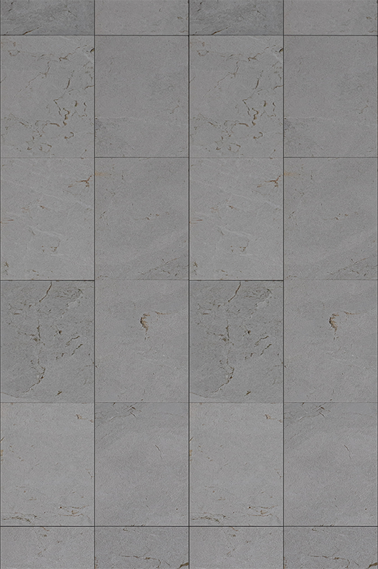 Grey vinyl rug concrete mosaic - TenStickers