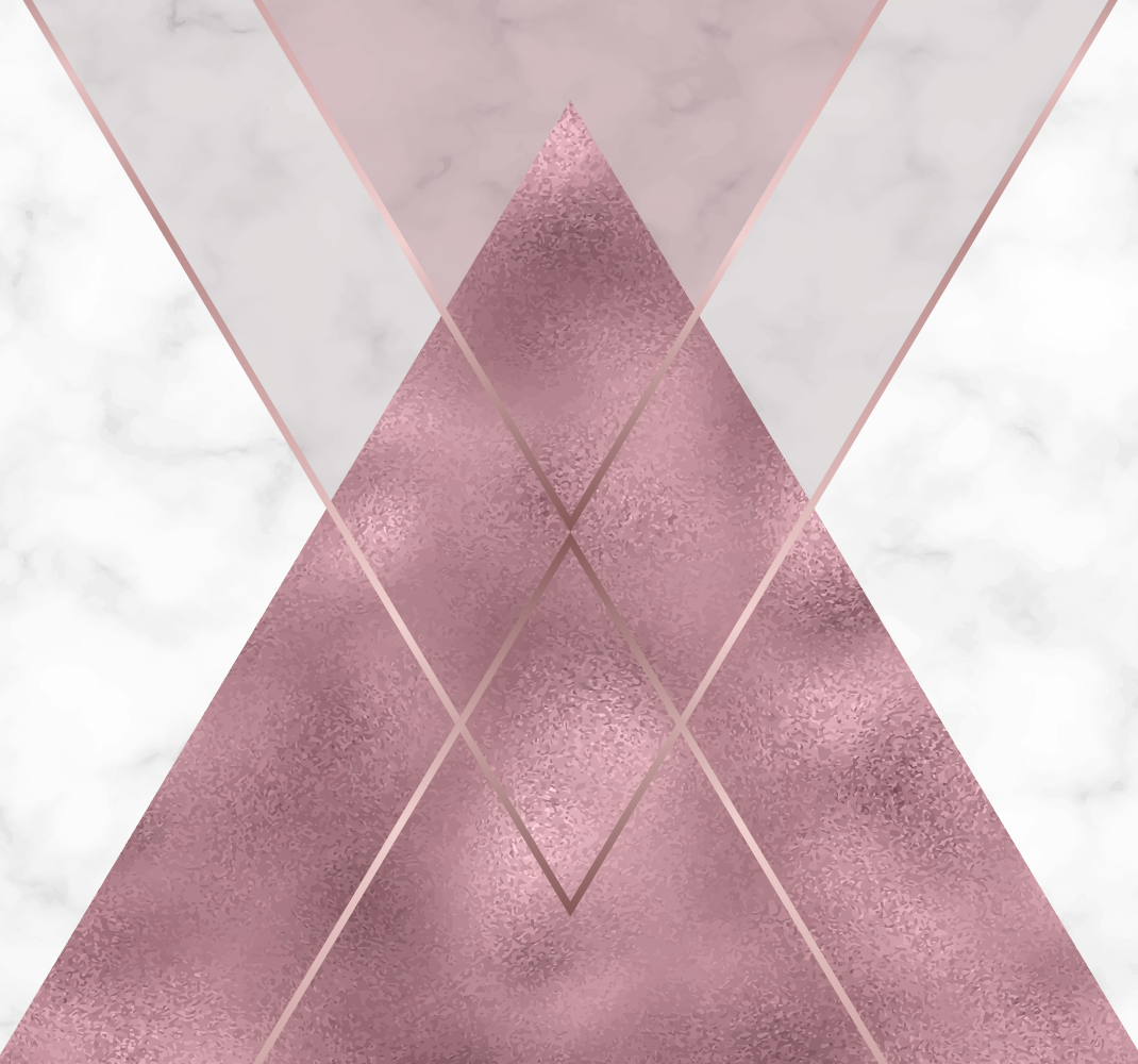 Pink and grey marble hall vinyl rug - TenStickers