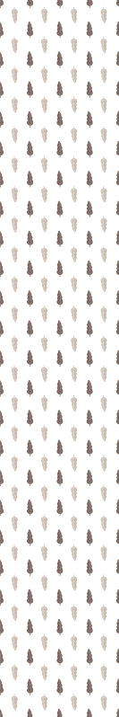 Hall vinyl rug in brown and white pattern - TenStickers