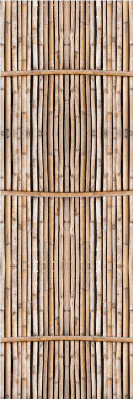 Hall vinyl rug handcrafted to mimic bamboo canes - TenStickers