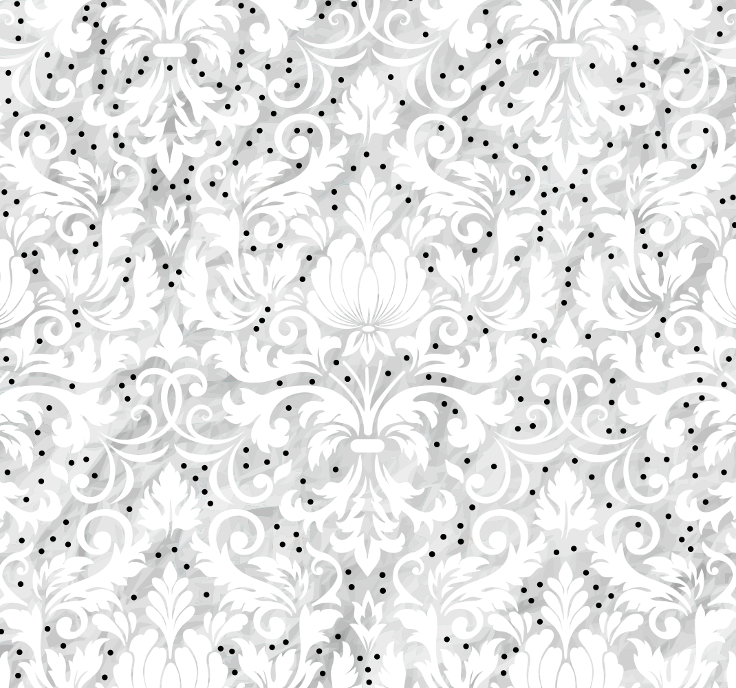 White vinyl rug floral patterned elegance - TenStickers