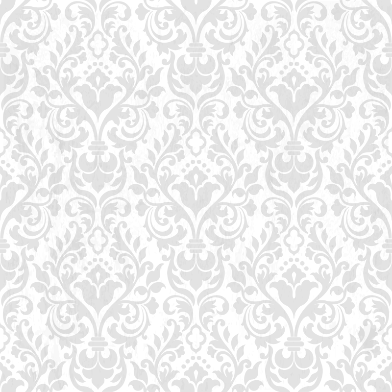 White vinyl rug with grunge damask design - TenStickers