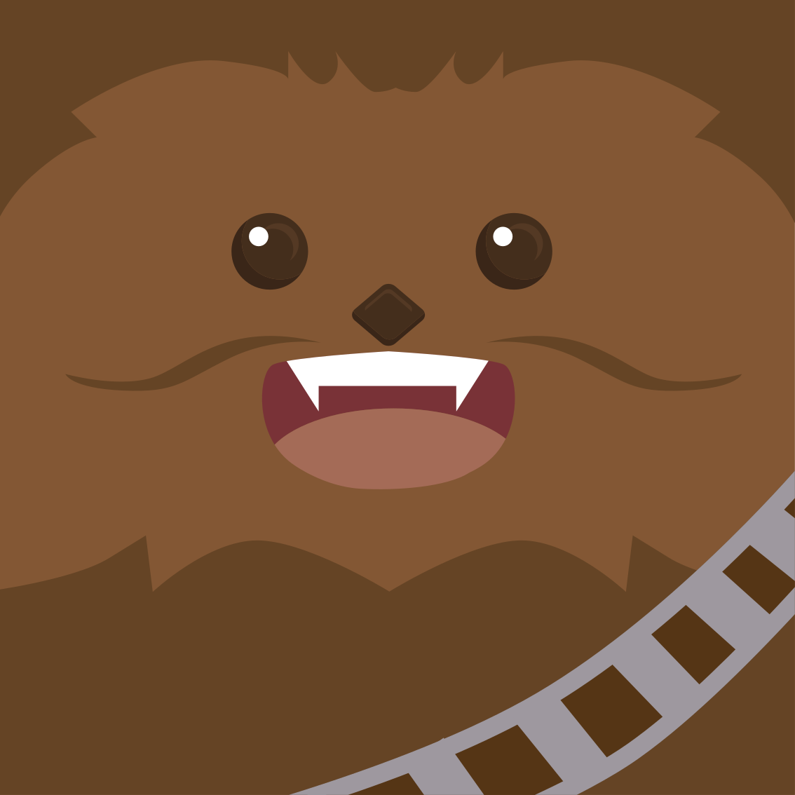 Brown vinyl rug for cozy comfort - TenStickers