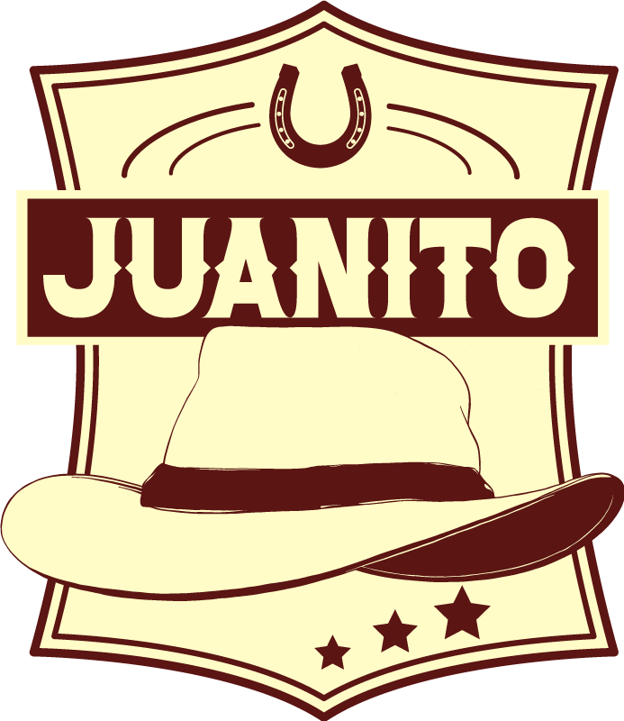 Brown vinyl rug with nevera cowboy hat - TenStickers
