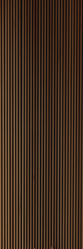 Brown vinyl rug in wood-style teak vertical design - TenStickers