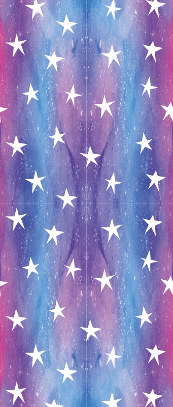 Purple vinyl rug with cosmic star texture - TenStickers