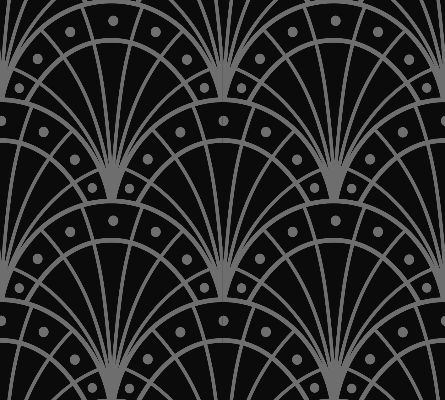 Elegant black art deco black vinyl rug - TenStickers