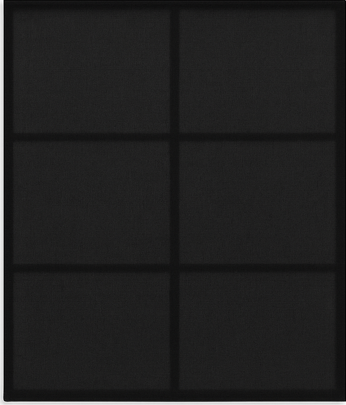Black vinyl rug with modern block pattern - TenStickers