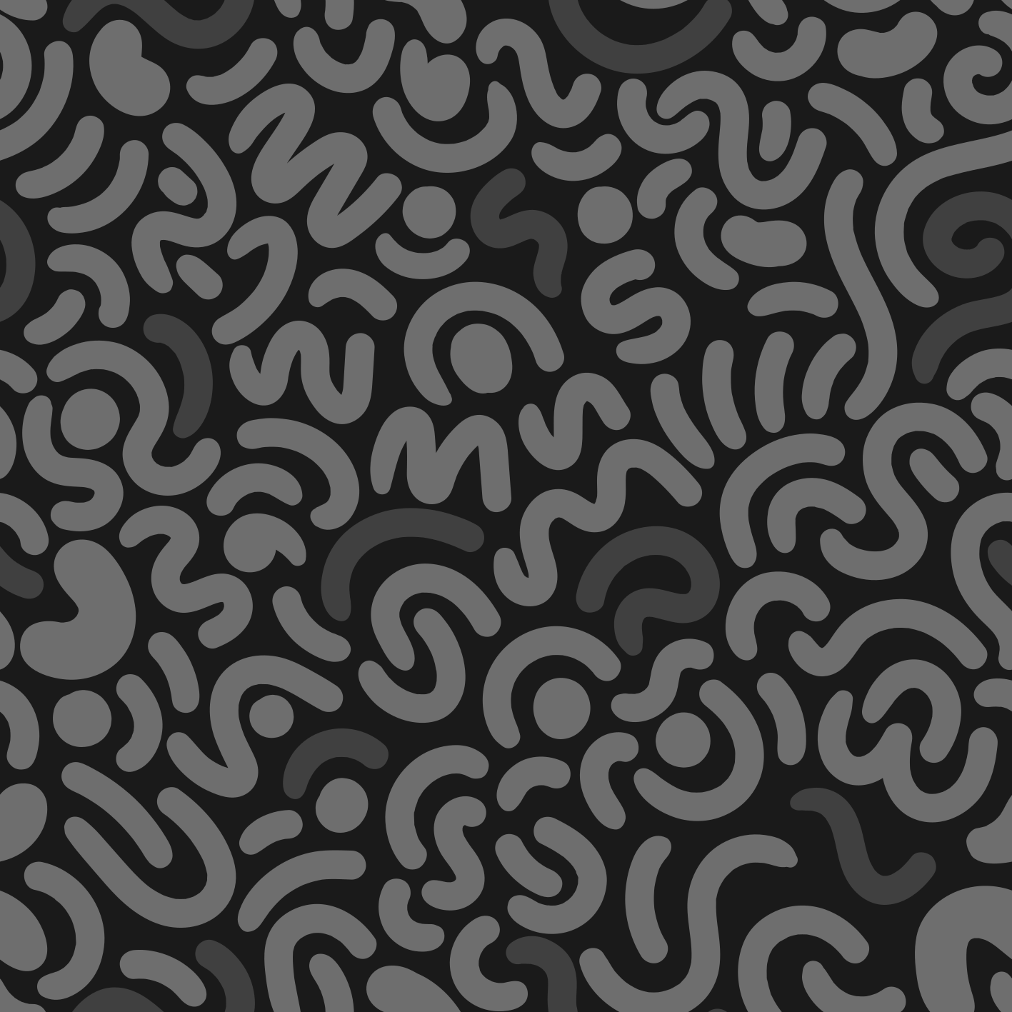 Black vinyl rug with abstract black curved lines - TenStickers