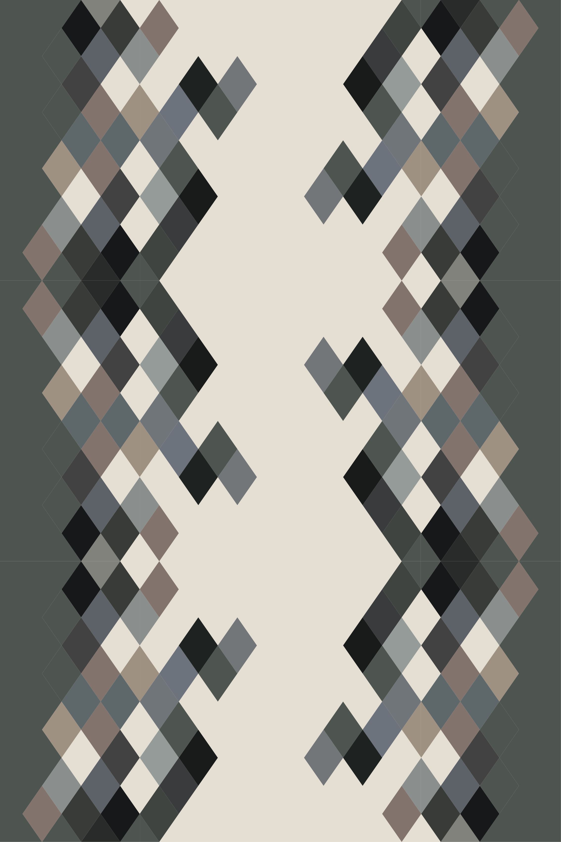Black vinyl rug in color block shades - TenStickers