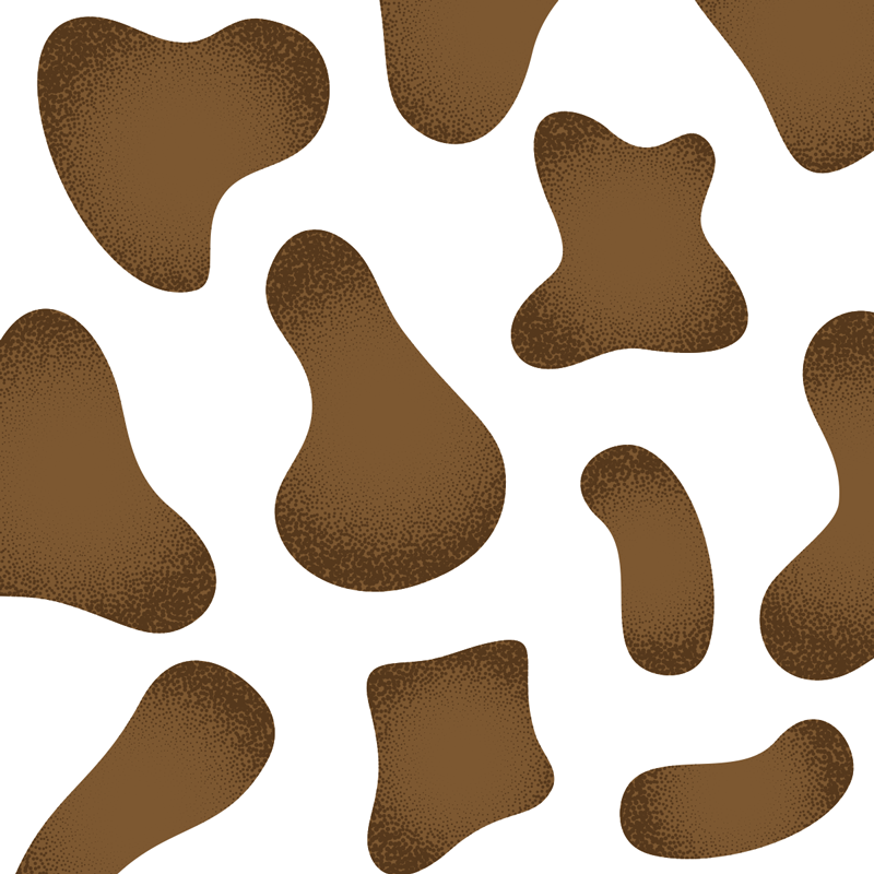 Brown Cowhide Pattern Vinyl Carpet - TenStickers