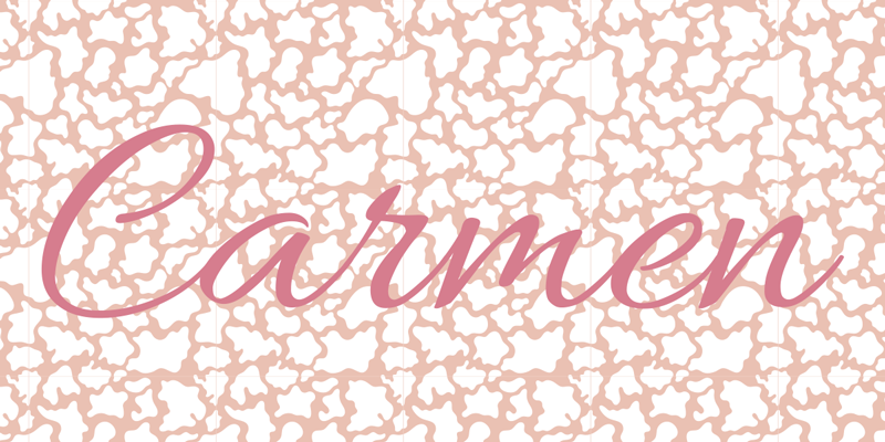 Pink Animal Print Custom Name Vinyl Rug - TenStickers