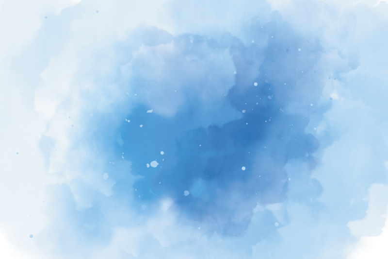 Blue watercolour design Minimalist rug - TenStickers