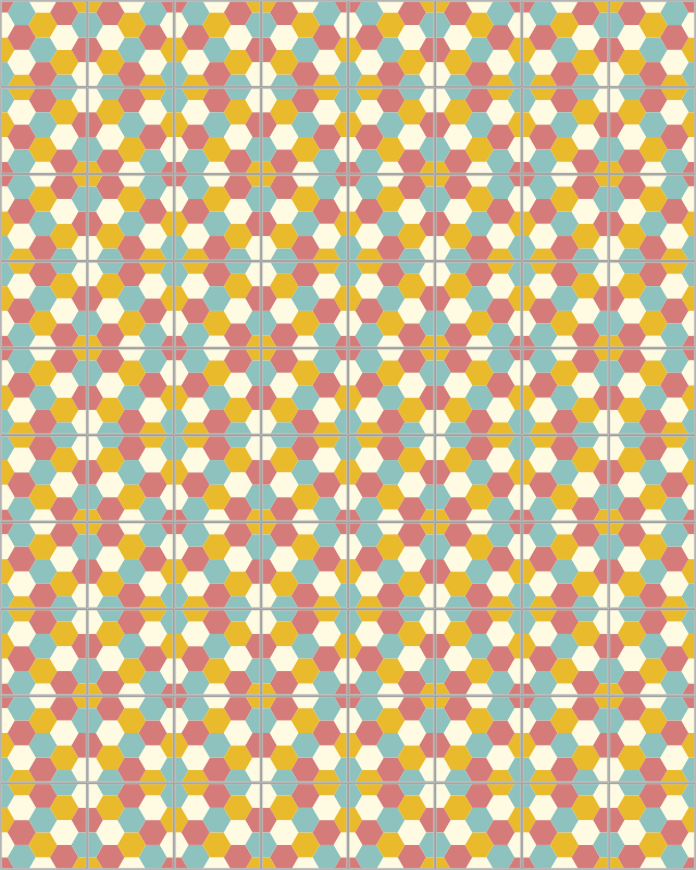 Geometric Patterned Design Rug - TenStickers